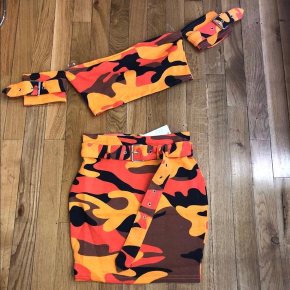 camo two piece set